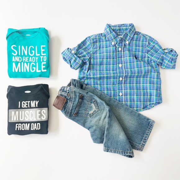 Ralph Lauren Other - 3-6M Ralph Lauren Shirt, Jeans, Onesies